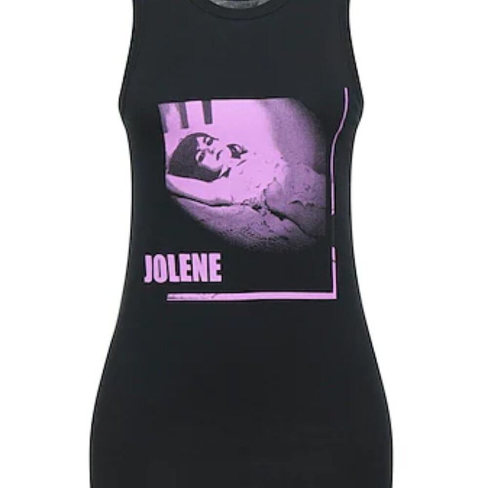 Jolene print Tank Top purple black - Picture 3 of 9